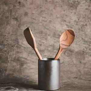Storage Canister Aida Raw Metallic Brown W/spatula