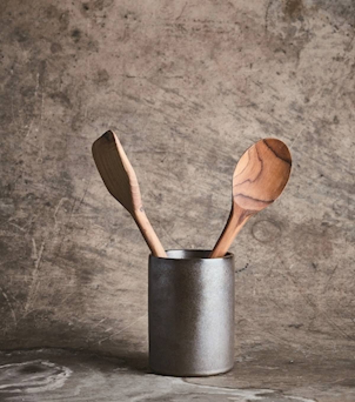 Storage Canister Aida Raw Metallic Brown W/spatula