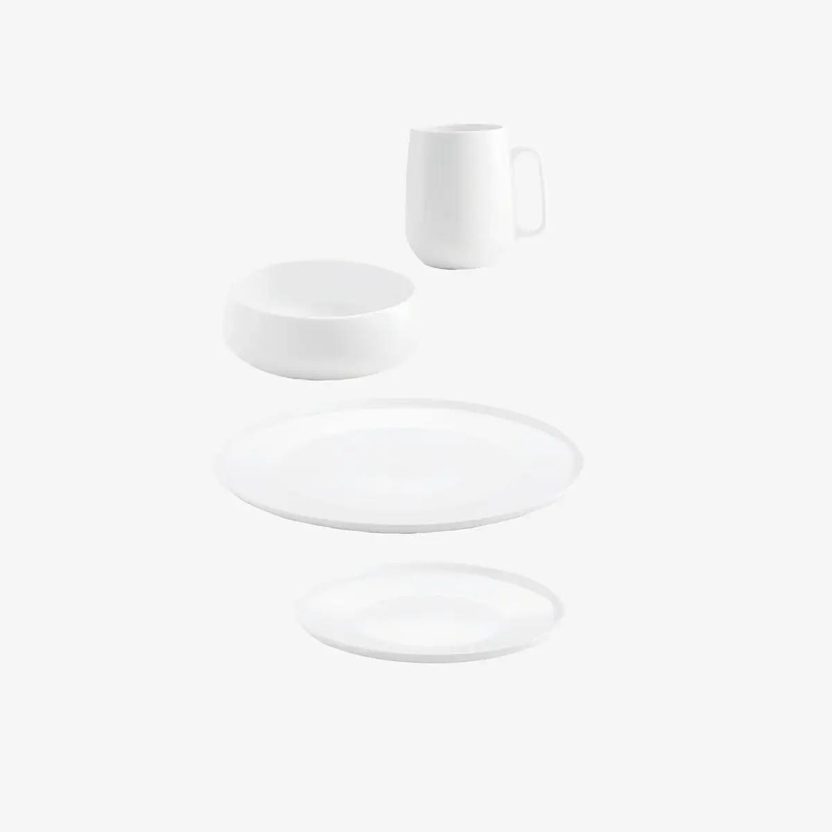 Dinner Set Aida Enso White 16pcs