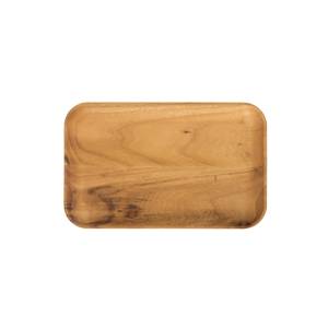 Rectangular 23.7cm Dinner Plate Aida Raw Teak Wood 15468