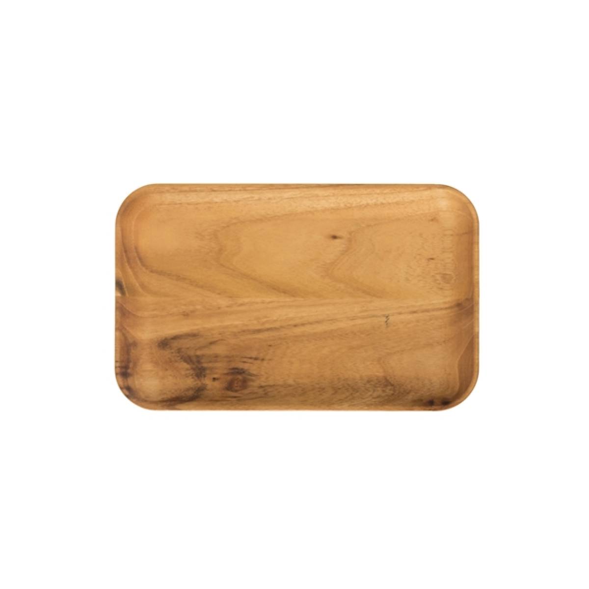 Rectangular 23.7cm Dinner Plate Aida Raw Teak Wood 15468