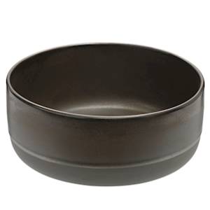 Bowl High Aida Raw Metallic Brown 19.5*8