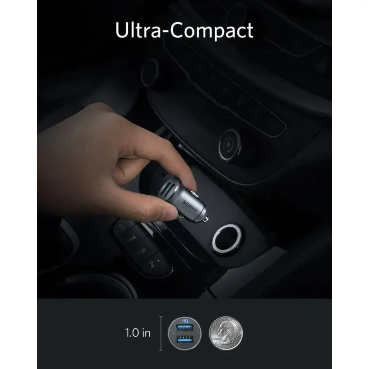 Anker Car Charger 24W Dual USB-A Port