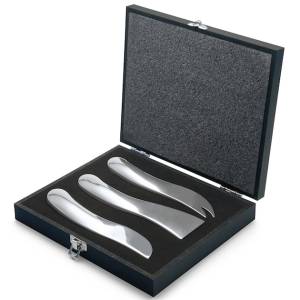 Set Of 3 Wave Cheese Knives Philippi 189001