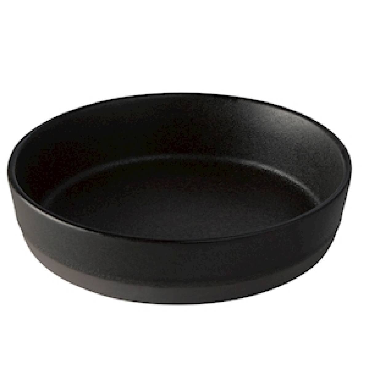 Soup Plate Aida Raw Titanium Black 19.4*4.5cm