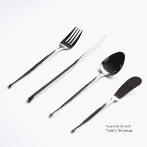 Basic Dessert Set Herdmar Stick 24pcs Shiny