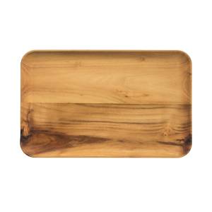Rectangular Dinner 31.7cm Plate Aida Raw Teak Wood 15469