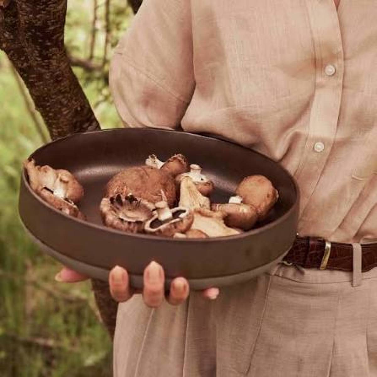 Serving Bowl Aida Raw Metallic Brown 30*6.4