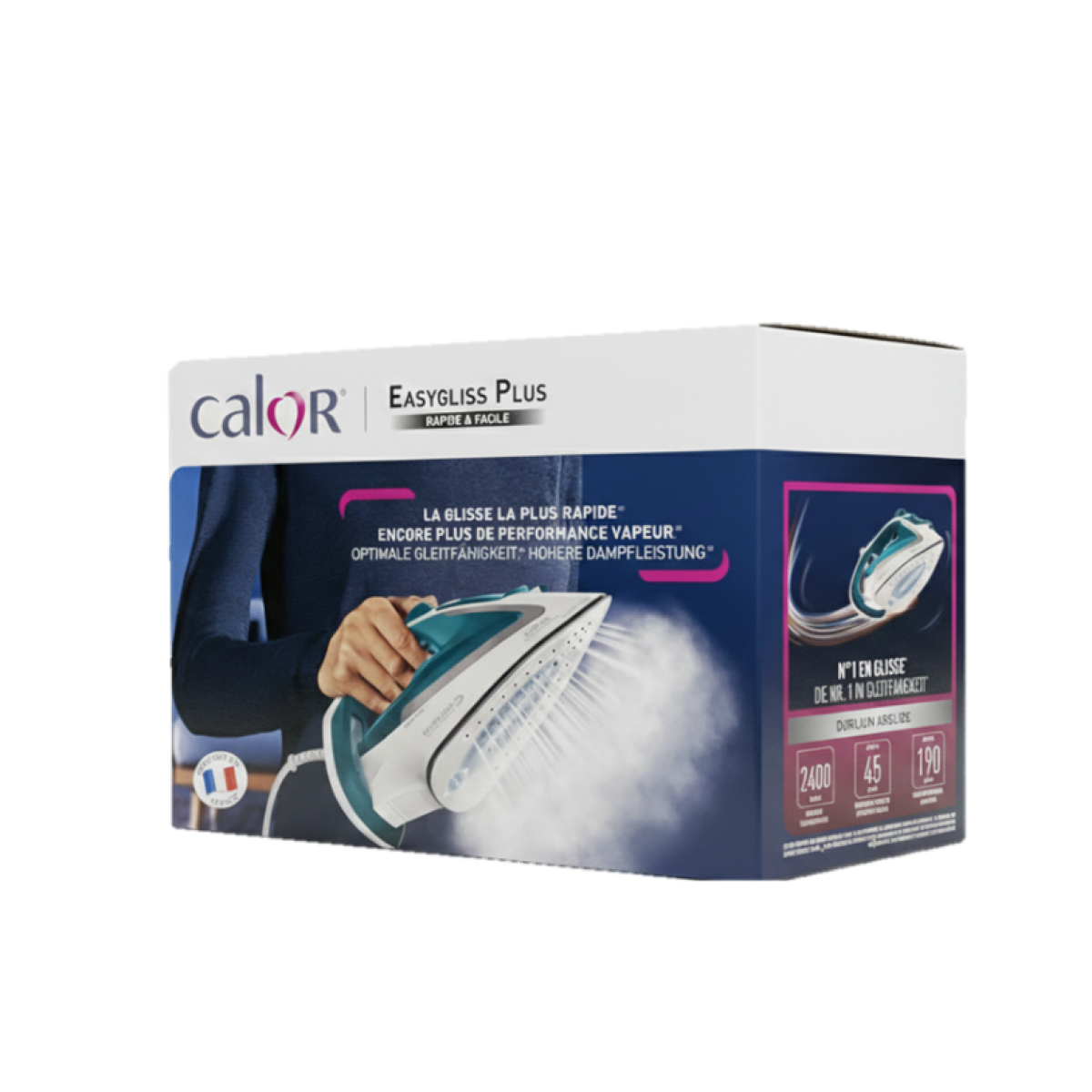Calor Easygliss Plus, 2400w, 45g/min, 190g/min, Anti-drip, Vertical Steam, Optimal Distribution