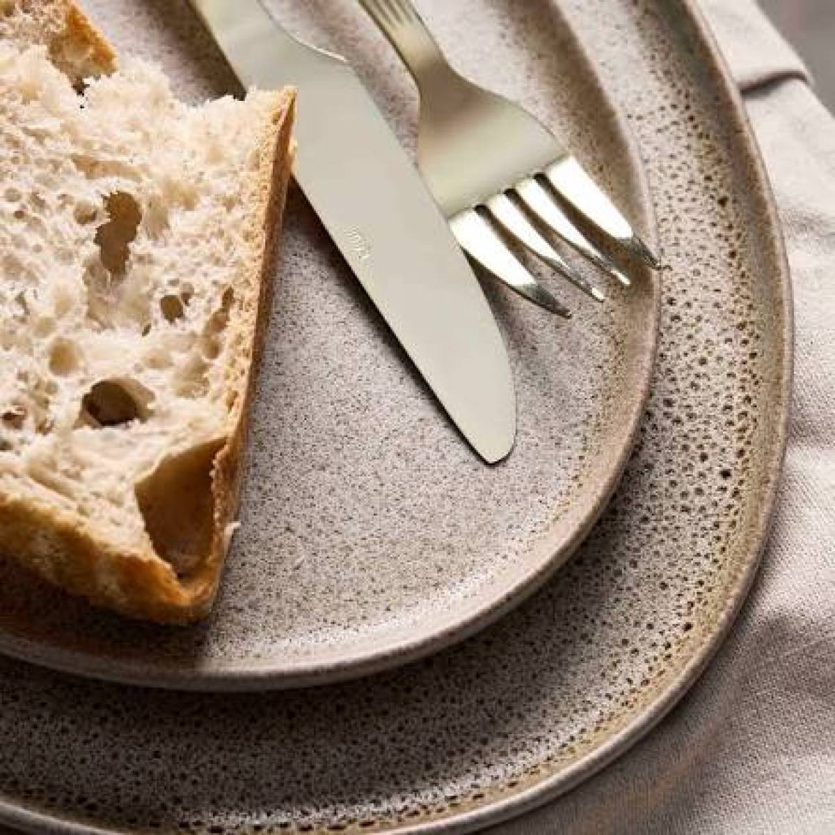 Organic Lunch Plate Aida Raw Sandy Beige 14438