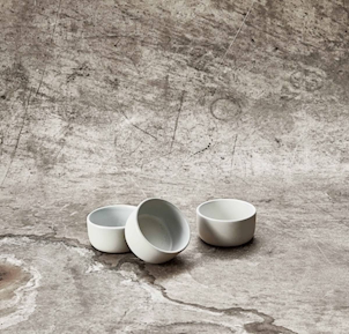 Set Of 3 Mini Bowl Aida Raw Arctic White