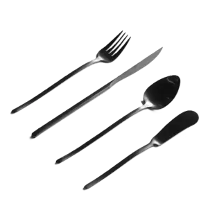 Basic Dessert Set Herdmar Stick 24pcs Mat Black