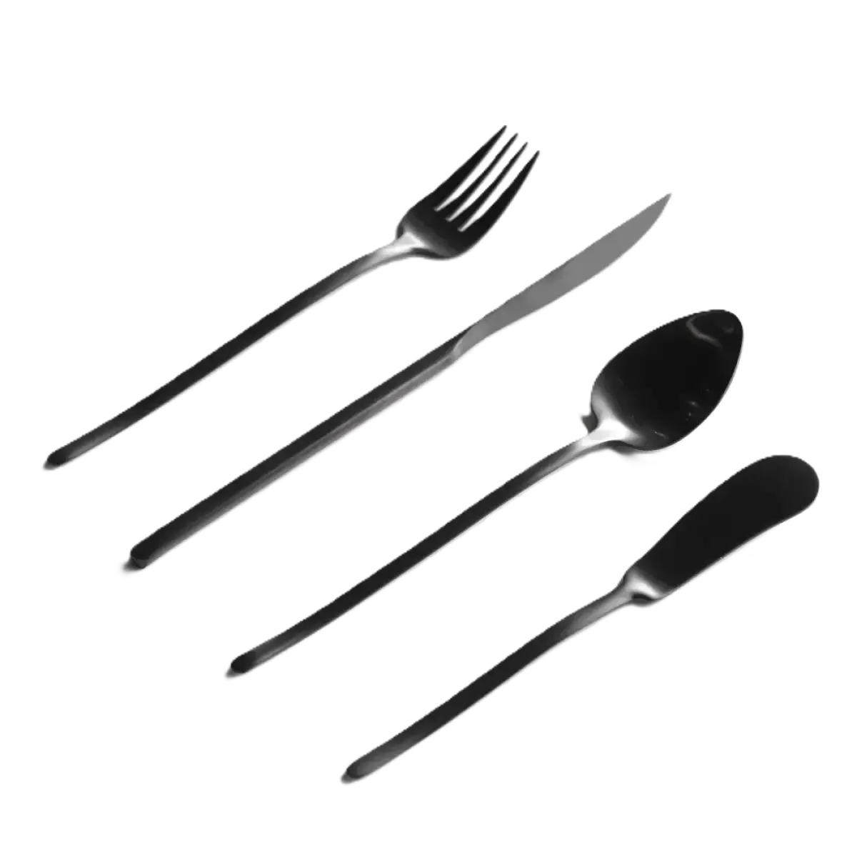 Basic Dessert Set Herdmar Stick 24pcs Mat Black