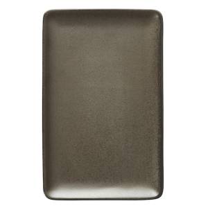 Rectangular Plate Aida Raw Metallic Brown 23.5*15