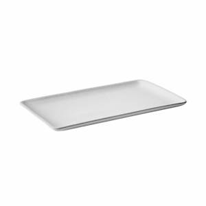 Rectangular Plate Aida Raw Arctic White 23.5*15cm