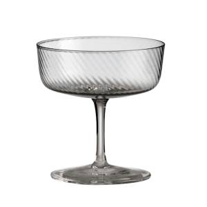Champagne Glass Aida Raw Unique Smoke Swirl 14576