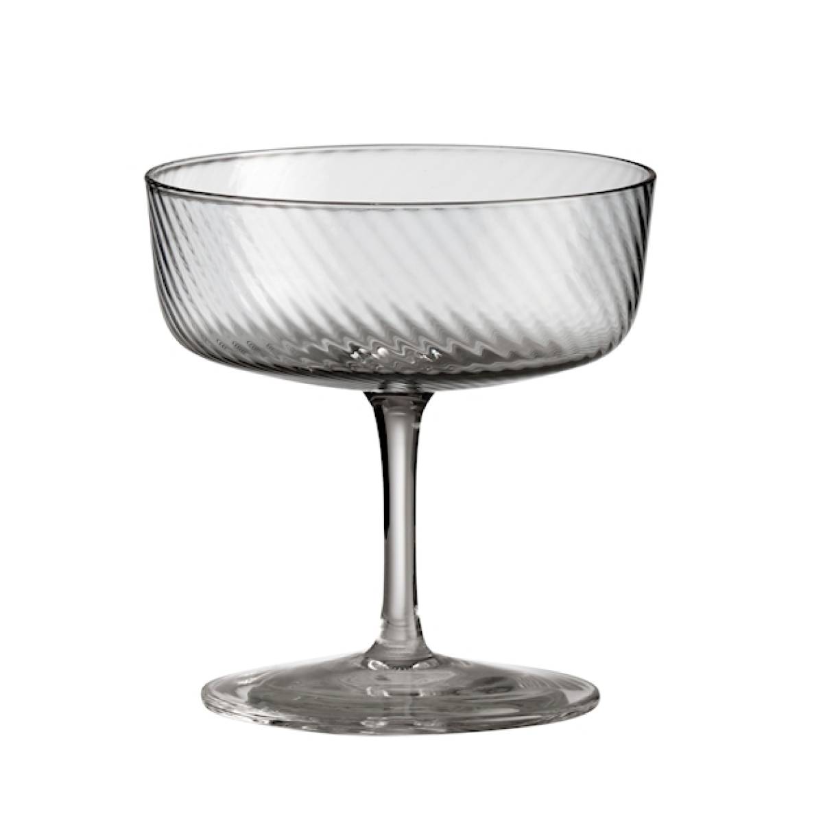 Champagne Glass Aida Raw Unique Smoke Swirl 14576