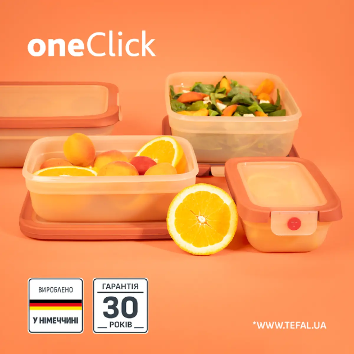 Tefal Oneclick Rectangular Oven Dish 0.75l - Scen N1210510