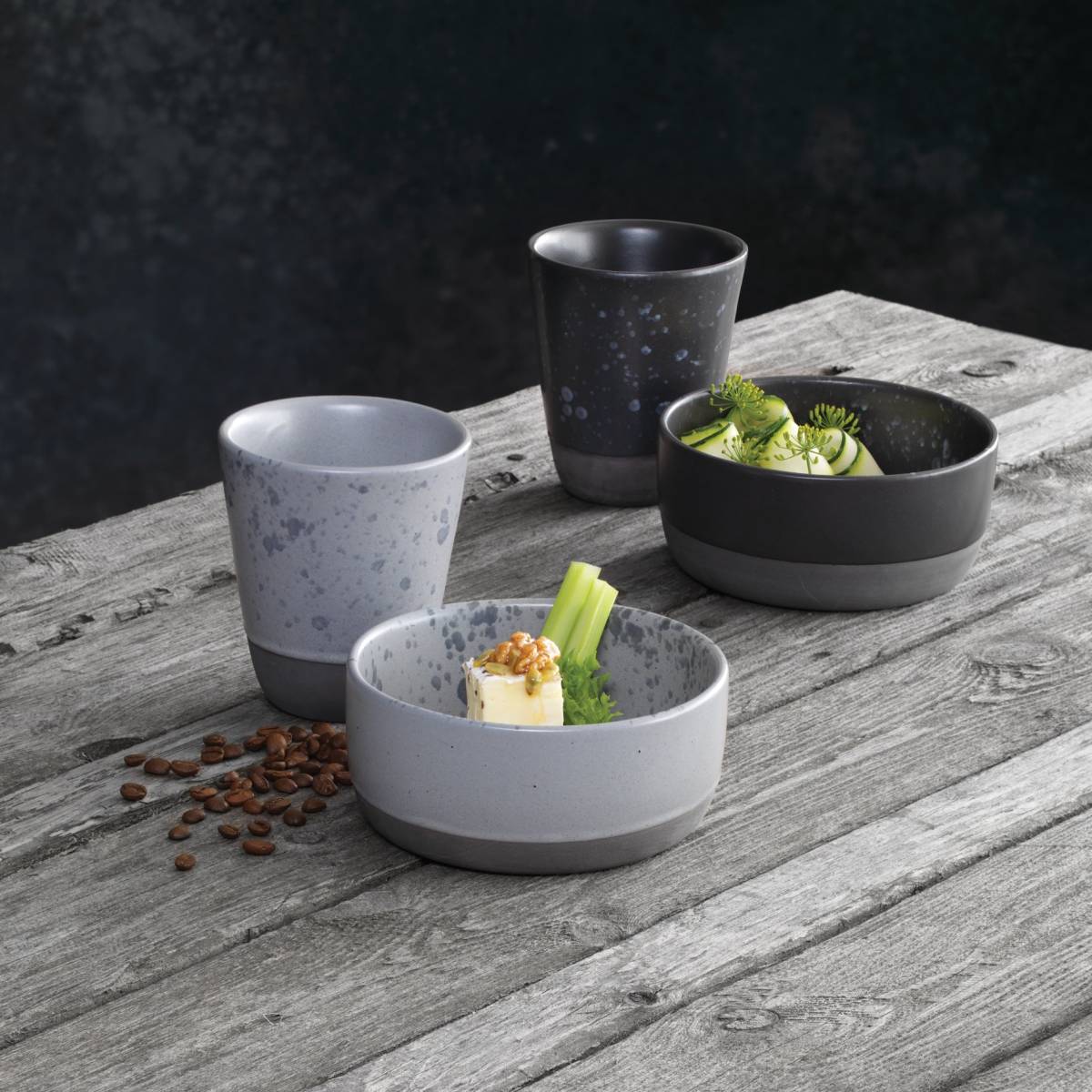 Mug Aida Raw Nordic Grey Double Wall 25cl