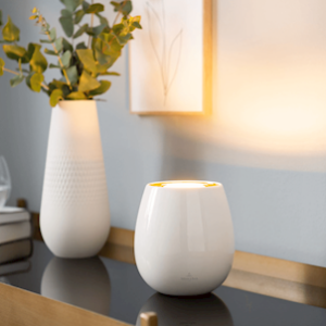 Table Lamp 15cm Sompex Mumbai 96980 Ceramic White/gold