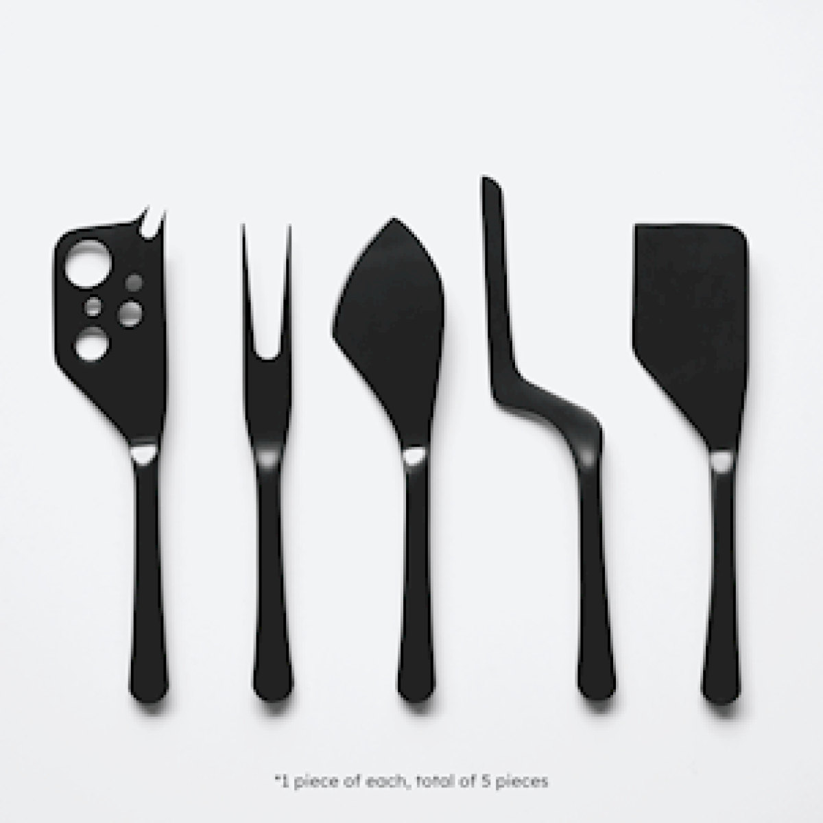 Cheese Set Herdmar Muh 5pcs Mat Black