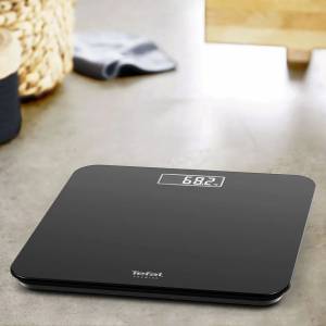 Tefal Premiss 3, Bathroom Scale, Easy-to-read Lcd Display, 160 Kg Capacity - Black