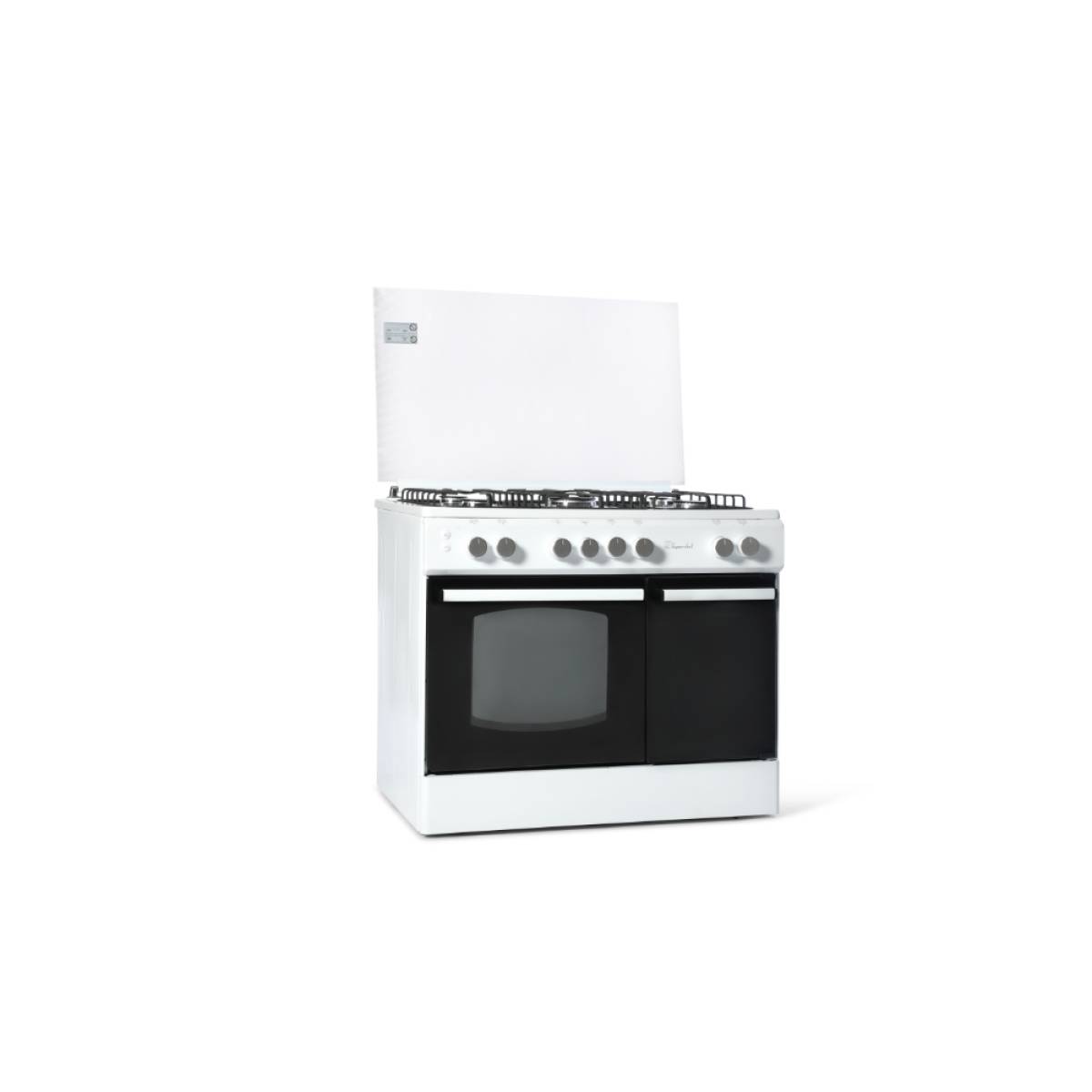 Super Chef, Cooker Bottle 90cm 5 Gas Burners White