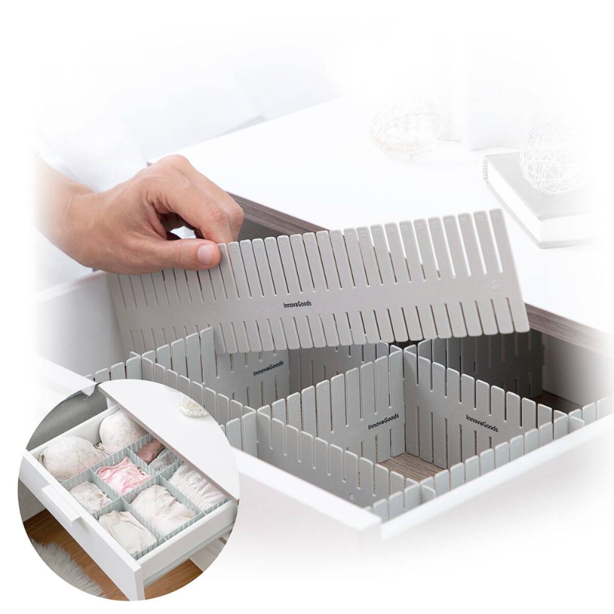 Innovagoods Adjustable Drawer Organiser Condor 16 Units, V0103625