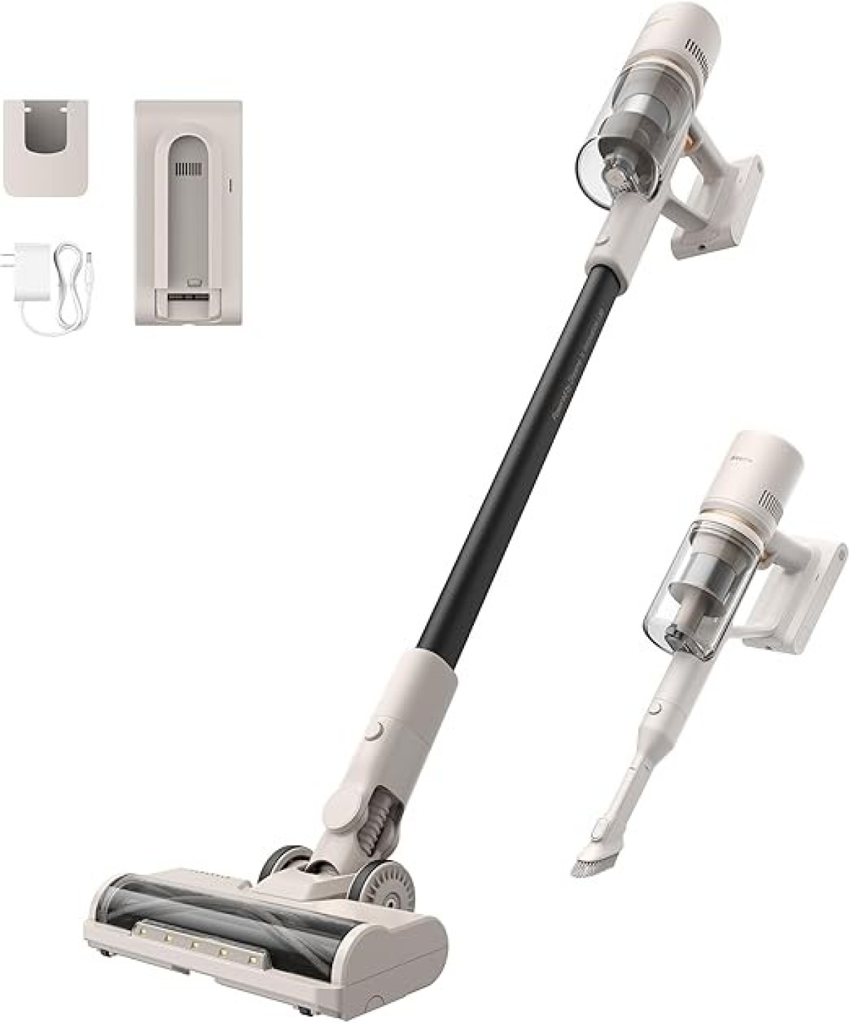 Dreame U10 Cordless Stick Vacuum Cleaner, 19000 Pa Powerful Suction, 180° Rotating Brush Head