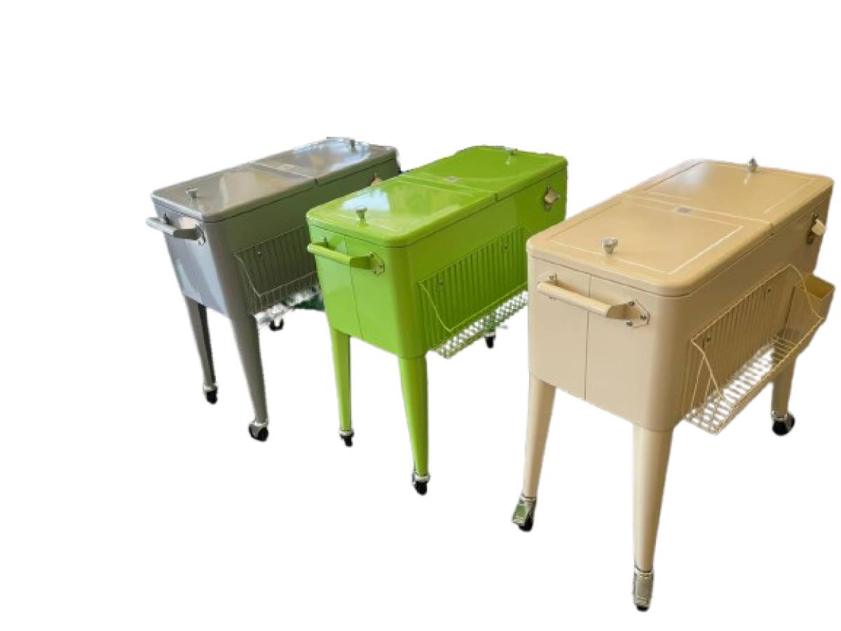 TQC Party Cooler with Basket(Silver)