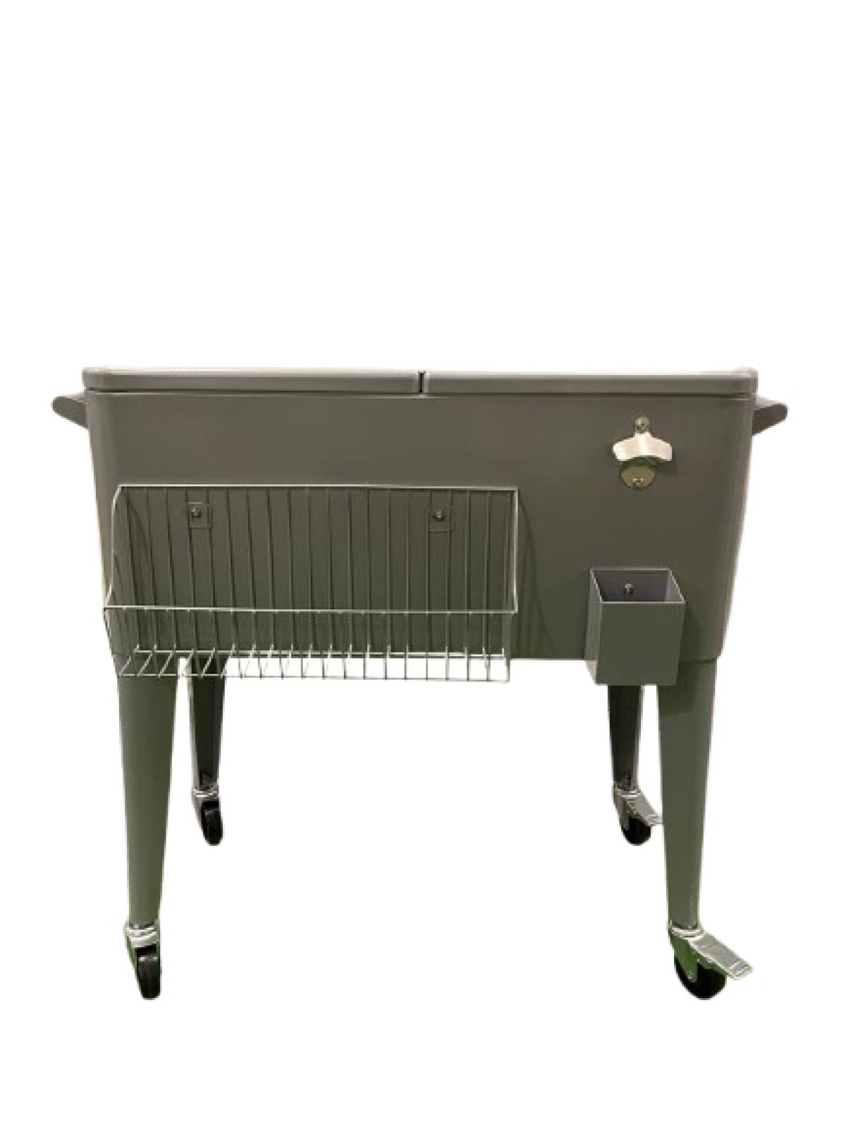 TQC Party Cooler with Basket(Silver)