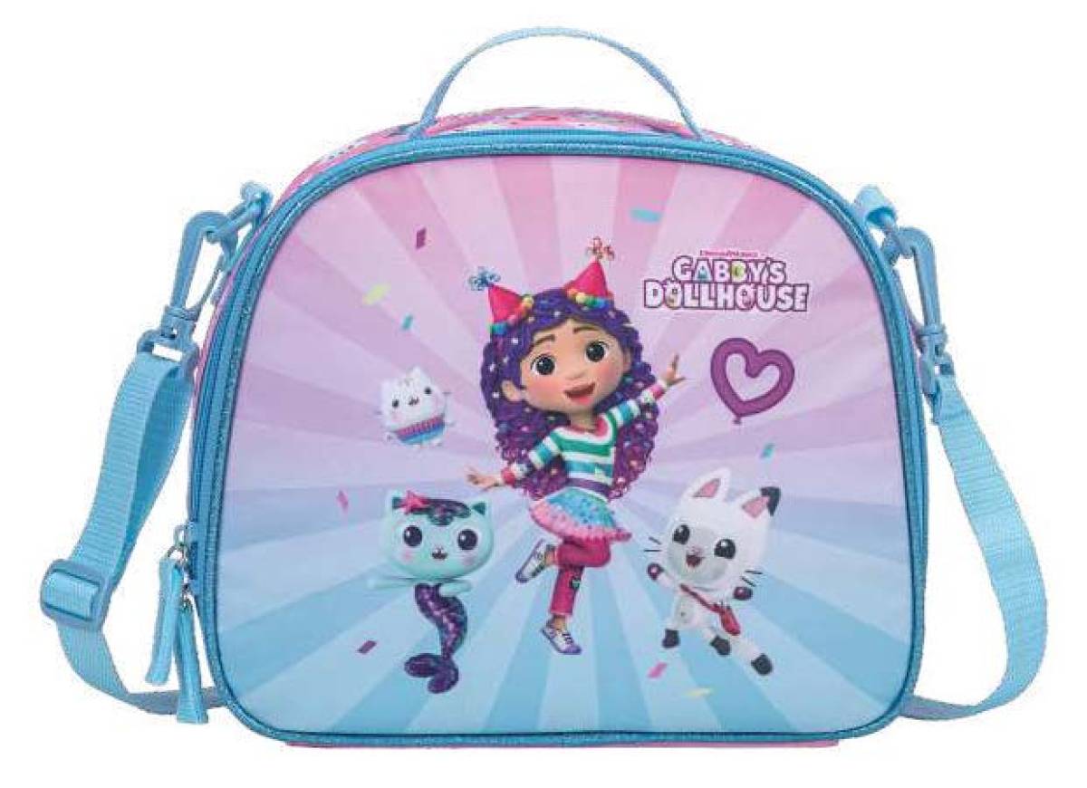 Kstationery Lunch Bag Gabby Dollhouse Party-tastic 5.5 L Size 24.5x20.5x11 Cm#68236/2025