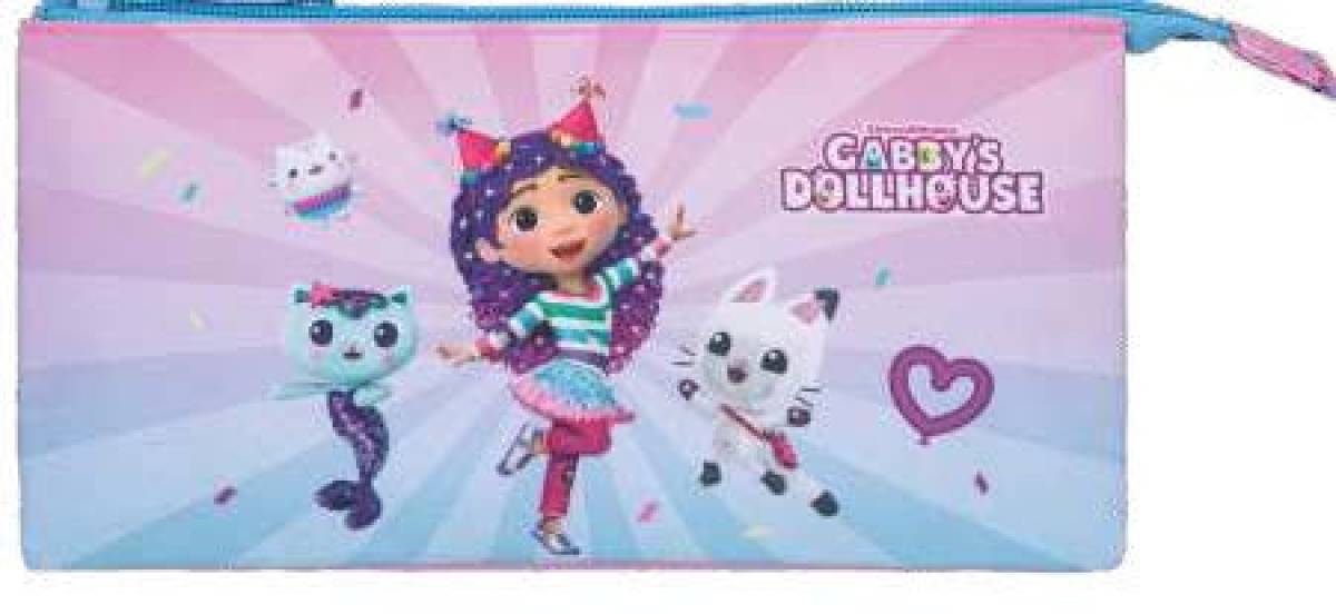 Kstationery Pencil Case Gabby Dollhouse Party-tastic 0.5 L Size 23x12x2 Cm#68237/2025