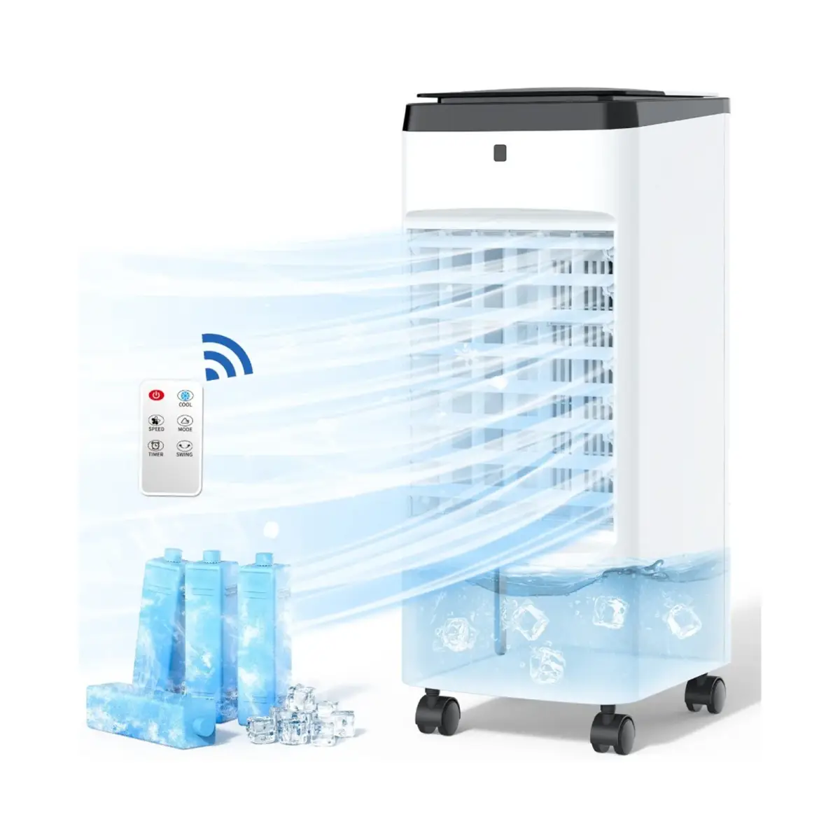 Porable Electric Air Cooler with Remote Control