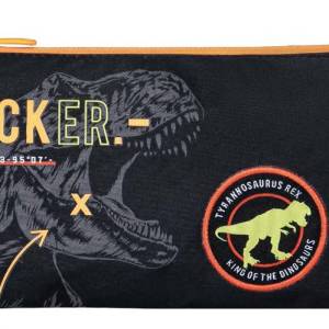 Kstationery Pencil Case T-rex Dangerous Zone 0.5 L Size 23x12x2 Cm#68356/2025