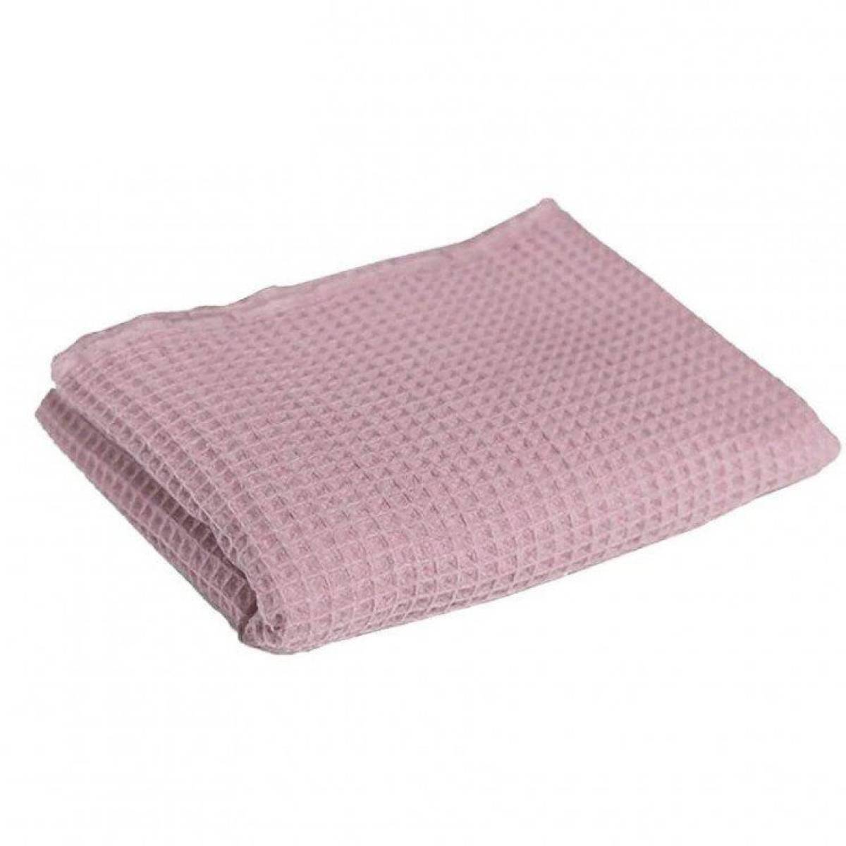 Pure Cotton Summer Pique Bedspred 160cm X 240cm Muted Mauve
