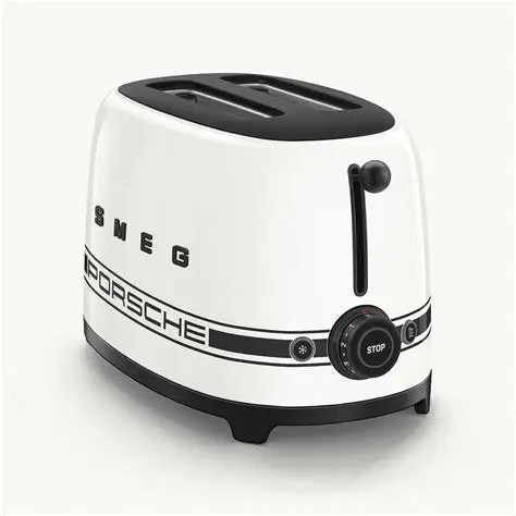 Smeg 2 Slice Toaster Porsche Carrara White