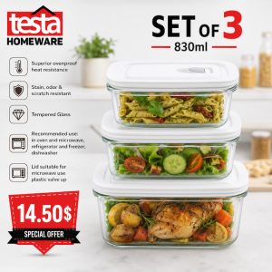 Testa Food Container 830ml set offer