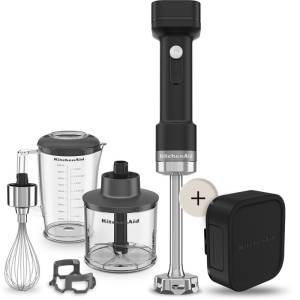 KITCHENAID GO - CORDLESS HAND BLENDER  WITH ACCESSORIES 5KHBRV75BM