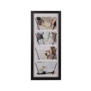Out Of The Blue Wall Photo Frame Elastic Style (4 Photos) 53 X 23 X 3 Cm #94/2587 Black