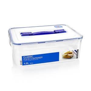 Lock & lock food storage box 4.8L with drain grate and handle