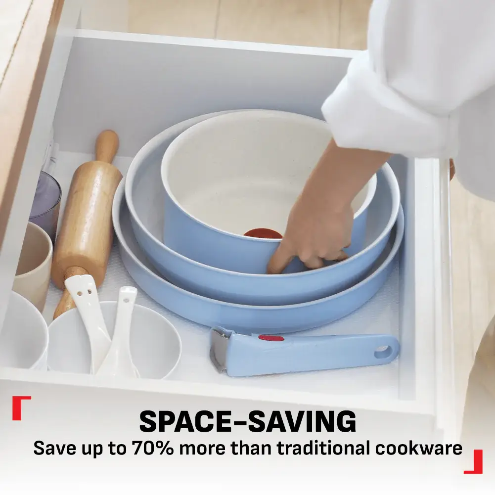 Tefal Ingenio Serenity 11pcs Set, Full Edition Induction Eucalyptus, L828sb04