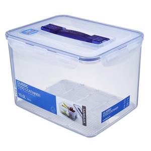 Lock & lock food storage box 10L with drain grate and handle