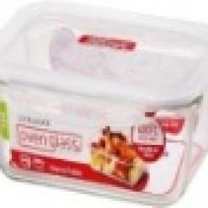 Lock N lock oven glass container set airtight rectangle with lid 730ml