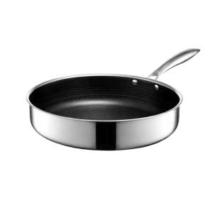 Nutricook Eterna Tri-ply 28cm Deep Pan With Lid, Tpc330