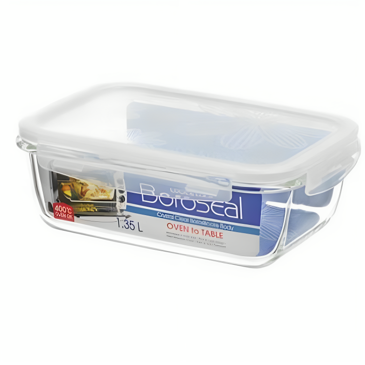 Lock n lock storage container rectangle with flat lid 1.35L