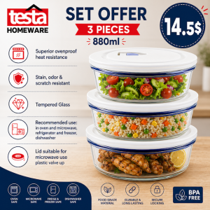 testa food container 880ml set offer