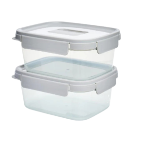 LockNlock nestopia plastic food container(1.6L+2L)set