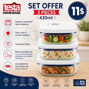 Testa Food Container 430ml set offer