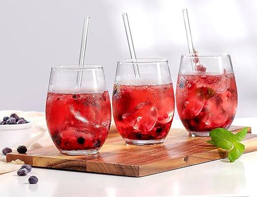 Ritzenhoff & Breker - Partyset 8pc 590ml glas straw GB Gin